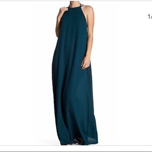 Show Me Your MuMu green maxi dress XS wedding